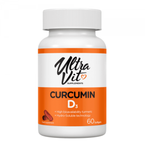 UltraVit Curcumin D3, 60caps